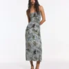 Bedrucktes Midikleid Bedrucktes Midikleid