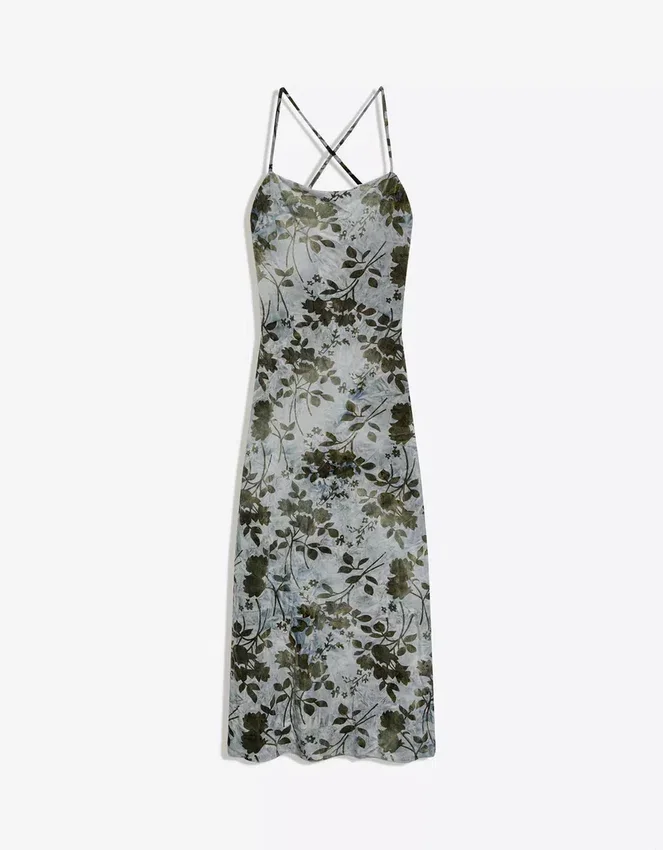 Bedrucktes Midikleid Bedrucktes Midikleid