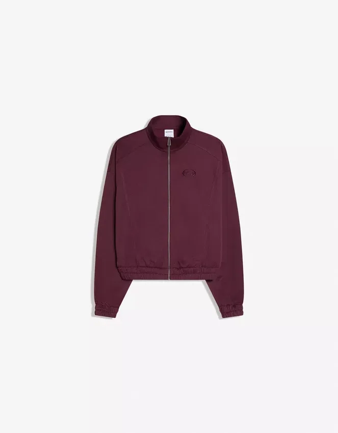 Bedrucktes Sweatshirt mit Reißverschluss Bedrucktes Sweatshirt mit Reißverschluss