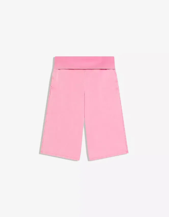 Bermudashorts aus Plüsch mit Fading-Effekt Bermudashorts aus Plüsch mit Fading-Effekt