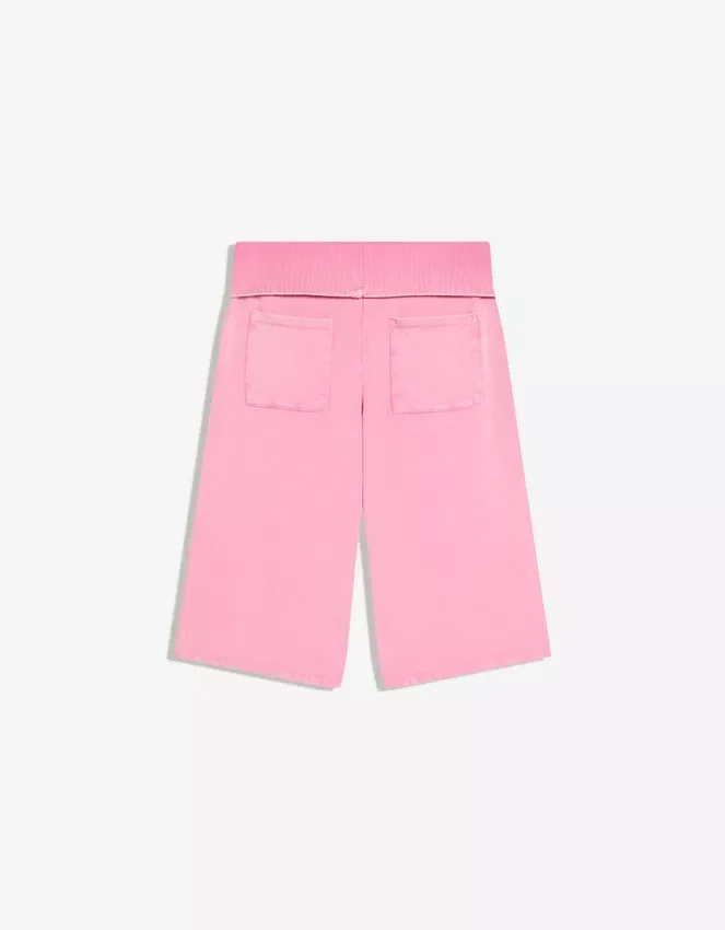 Bermudashorts aus Plüsch mit Fading-Effekt Bermudashorts aus Plüsch mit Fading-Effekt