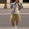 Bermudashorts mit Washed-Effekt Aries X Bershka Bermudashorts mit Washed-Effekt Aries X Bershka