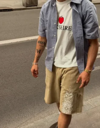 Bermudashorts mit Washed-Effekt Aries X Bershka