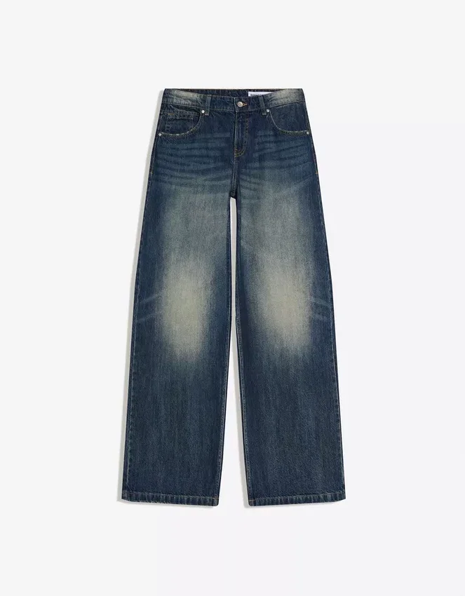 Bestickte Boyfriend-Jeans mit niedriger Leibhöhe – #Bershkastyle – Damen Bestickte Boyfriend-Jeans mit niedriger Leibhöhe – #Bershkastyle – Damen