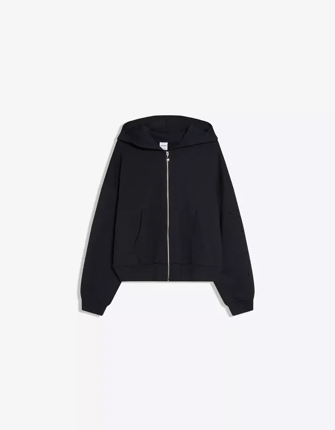 Bestickte Kapuzenjacke mit Reißverschluss – Sweatshirts und Hoodies Bestickte Kapuzenjacke mit Reißverschluss – Sweatshirts und Hoodies