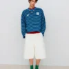 Bestickter, gestreifter Pullover in Boxy-Fit – Pullover und Strickjacken Bestickter, gestreifter Pullover in Boxy-Fit – Pullover und Strickjacken