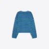 Bestickter, gestreifter Pullover in Boxy-Fit-Passform Bestickter, gestreifter Pullover in Boxy-Fit-Passform