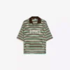 Besticktes gestreiftes Kurzarm-Poloshirt – T-Shirts und Poloshirts Besticktes gestreiftes Kurzarm-Poloshirt – T-Shirts und Poloshirts