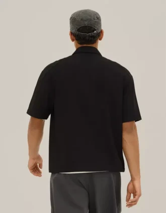 Besticktes Kurzarm-Poloshirt – Hemden