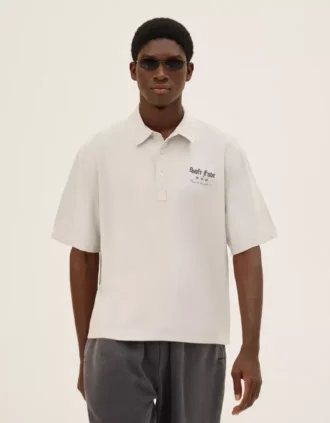Besticktes Kurzarm-Poloshirt – Hemden – Herren