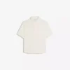 Besticktes Kurzarm-Shirt mit gerader Fit-Passform – Hemden – Herren Besticktes Kurzarm-Shirt mit gerader Fit-Passform – Hemden – Herren