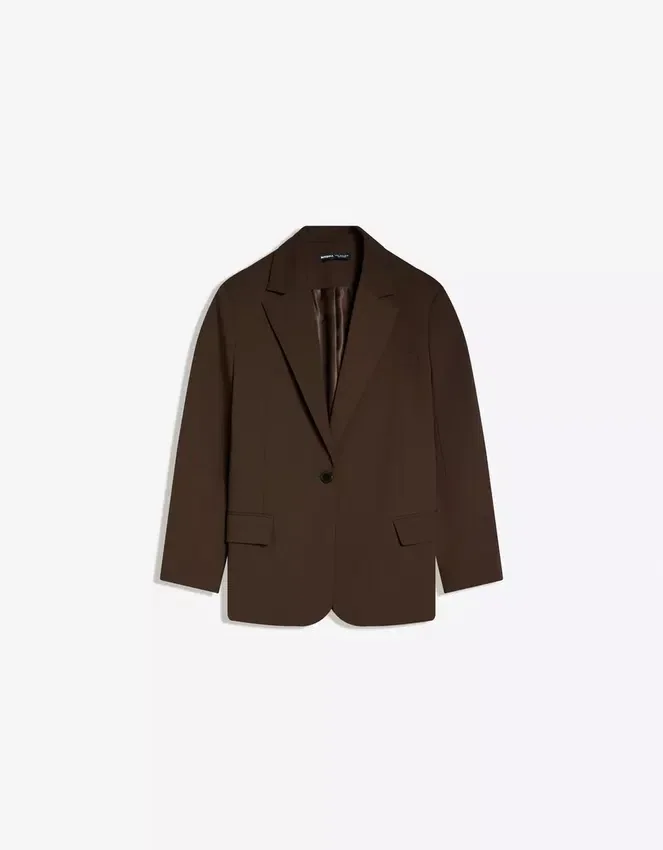 Blazer mit Schnalle am Rücken – Jacken und Trenchcoats Blazer mit Schnalle am Rücken – Jacken und Trenchcoats