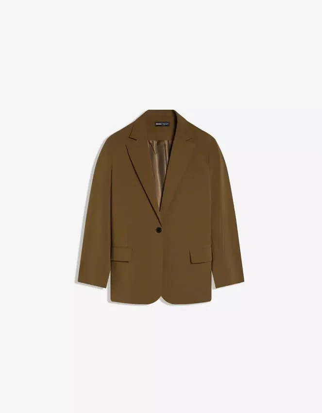 Blazer mit Schnalle am Rücken – Jacken und Trenchcoats Blazer mit Schnalle am Rücken – Jacken und Trenchcoats