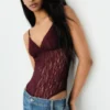 Bodysuit mit Spitzen-Trägern Bodysuit mit Spitzen-Trägern