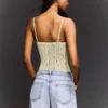 Bodysuit mit Spitzen-Trägern Bodysuit mit Spitzen-Trägern