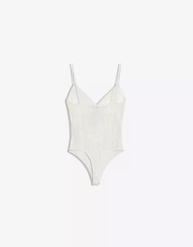 Bodysuit mit Spitzen-Trägern Bodysuit mit Spitzen-Trägern