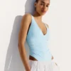 Bodysuit mit Trägern und Raffungen Bodysuit mit Trägern und Raffungen