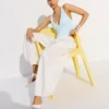 Bodysuit mit Trägern und Raffungen Bodysuit mit Trägern und Raffungen