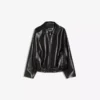 Bomberjacke aus Faux Leather mit Gürtel – Jacken und Trenchcoats – Damen Bomberjacke aus Faux Leather mit Gürtel – Jacken und Trenchcoats – Damen