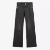 Bootcut-Jeans mit niedriger Leibhöhe und Patten Bootcut-Jeans mit niedriger Leibhöhe und Patten