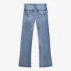 Bootcut-Jeans mit niedriger Leibhöhe und Patten Bootcut-Jeans mit niedriger Leibhöhe und Patten