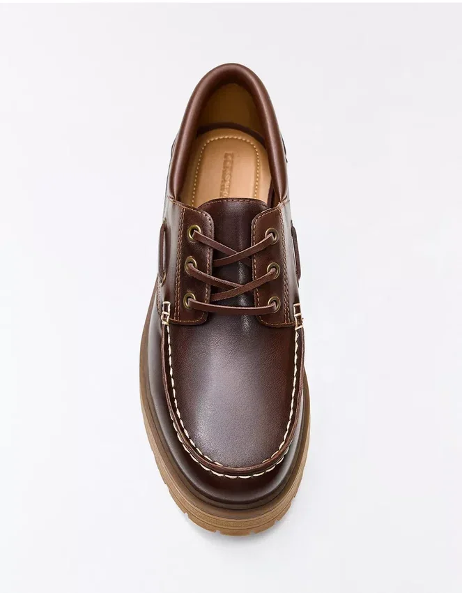 Bootsschuh mit klobiger Sohle – Business Schuhe Bootsschuh mit klobiger Sohle – Business Schuhe