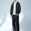 Boxy Fit Cropped Sweatshirt mit Reißverschluss – Sweatshirts und Hoodies – Herren Boxy Fit Cropped Sweatshirt mit Reißverschluss – Sweatshirts und Hoodies – Herren
