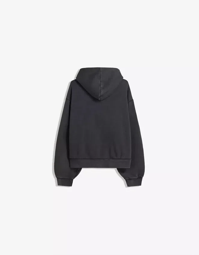 Boxy Fit Cropped Sweatshirt mit Reißverschluss – Sweatshirts und Hoodies – Herren Boxy Fit Cropped Sweatshirt mit Reißverschluss – Sweatshirts und Hoodies – Herren