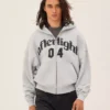 Boxy Fit Sweatshirt mit Reißverschluss und Aufdruck – Sweatshirts und Hoodies Boxy Fit Sweatshirt mit Reißverschluss und Aufdruck – Sweatshirts und Hoodies