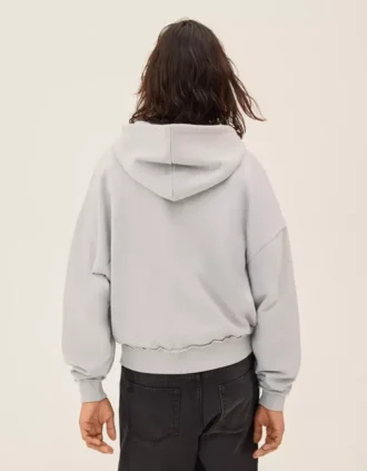 Boxy Fit Sweatshirt mit Reißverschluss und Aufdruck – Sweatshirts und Hoodies