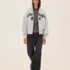 Boxy Fit Sweatshirt mit Reißverschluss und Aufdruck – Sweatshirts und Hoodies Boxy Fit Sweatshirt mit Reißverschluss und Aufdruck – Sweatshirts und Hoodies