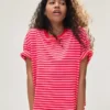 Boxy Fit T-Shirt mit Streifen – T-Shirts