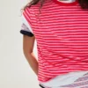 Boxy Fit T-Shirt mit Streifen – T-Shirts