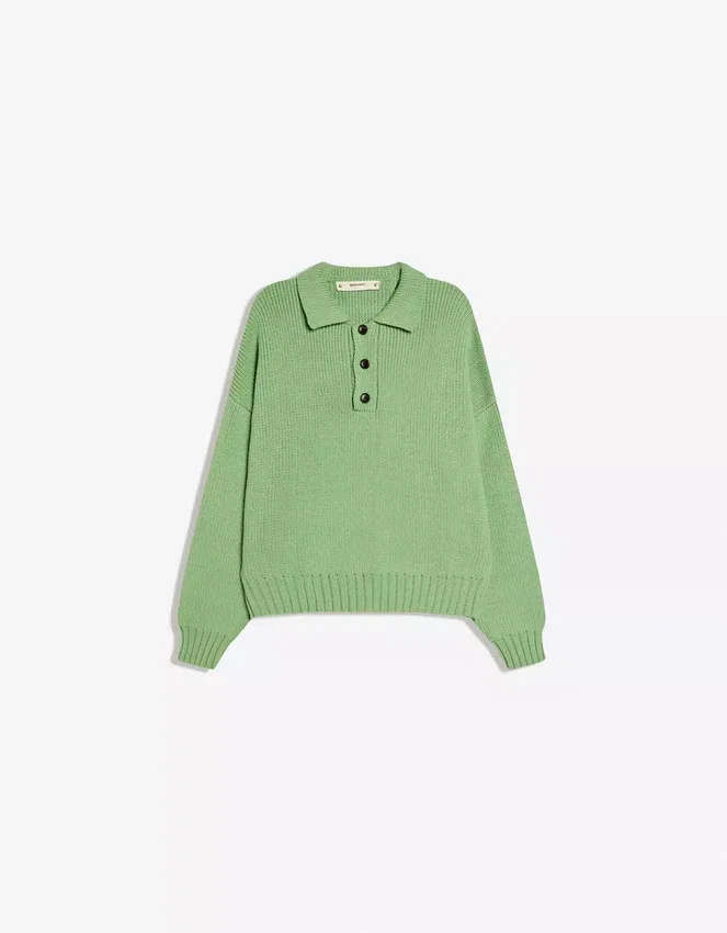 Boxy-Poloshirt-Pullover Boxy-Poloshirt-Pullover