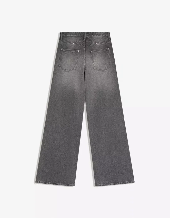 Boyfriend-Jeans aus Cord mit niedriger Leibhöhe Boyfriend-Jeans aus Cord mit niedriger Leibhöhe