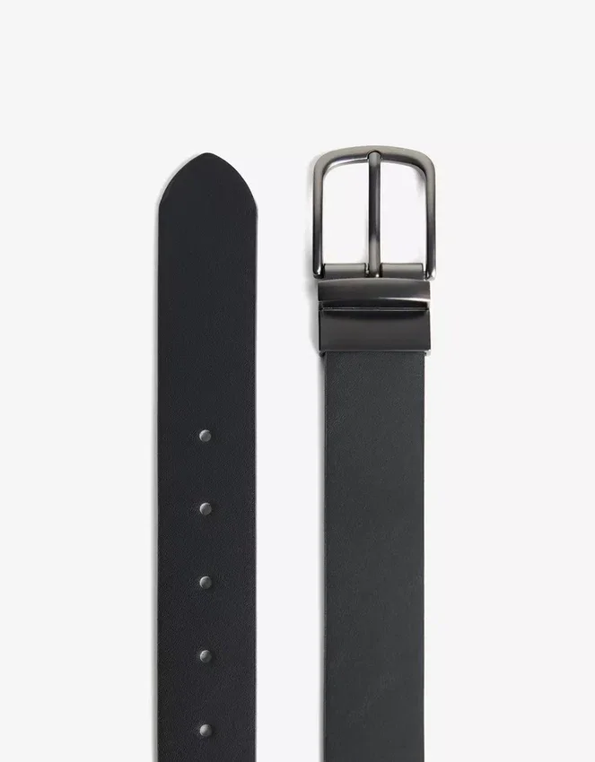 Breiter, wendbarer Faux Leather-Gürtel – Accessoires Breiter, wendbarer Faux Leather-Gürtel – Accessoires