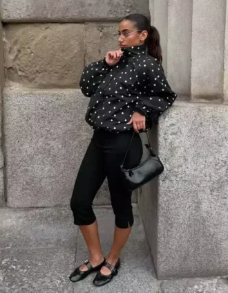 Capri-Hose mit geschlitzten Säumen – #Bershkastyle – Damen