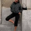 Capri-Hose mit geschlitzten Säumen – #Bershkastyle – Damen