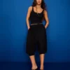 Caprihose mit tiefem Schritt Caprihose mit tiefem Schritt