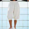 Caprihose mit tiefem Schritt