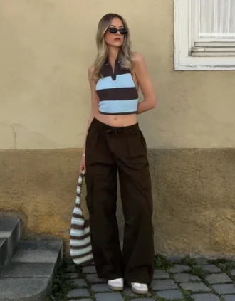 Cargo-Fallschirm-Hose – #Bershkastyle – Damen