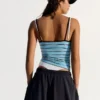 Contrast Striped Strappy Top – Combo Wins % Contrast Striped Strappy Top – Combo Wins %
