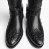 Cowboy-Stiefel mit Kettenverzierung – Stiefeletten – Herren Cowboy-Stiefel mit Kettenverzierung – Stiefeletten – Herren