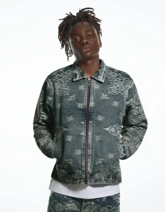 Denim-Jacke Aries X Bershka – Herren