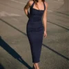 Denim-Midikleid – Kleider und Overalls