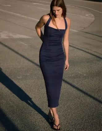 Denim-Midikleid – Kleider und Overalls