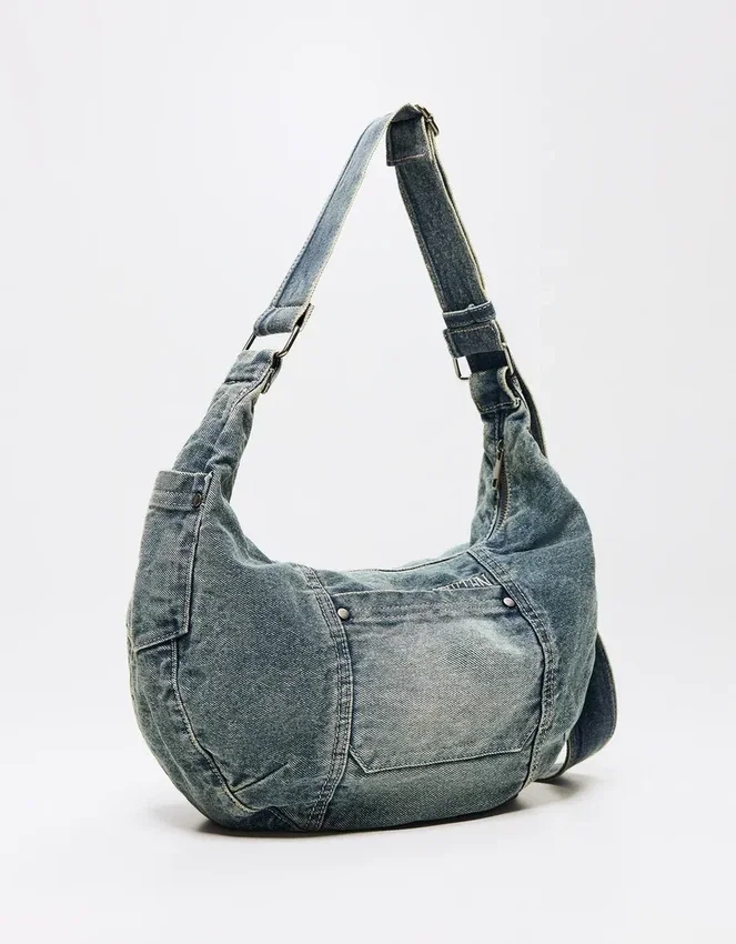 Denim-Umhängetasche – Accessoires – Herren Denim-Umhängetasche – Accessoires – Herren