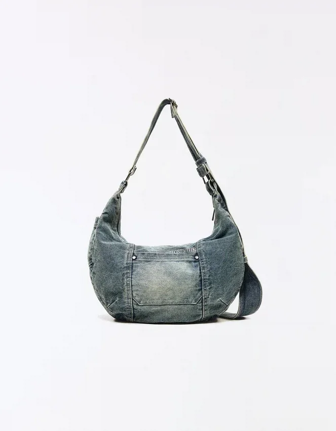 Denim-Umhängetasche – Accessoires – Herren Denim-Umhängetasche – Accessoires – Herren