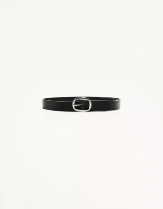 Dünner Faux Leather-Gürtel – Accessoires