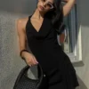 Drapiertes Minikleid